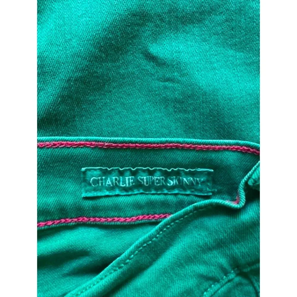 Lucky Brand Charlie Super Skinny Green Jeans / size 10 - Picture 3 of 5